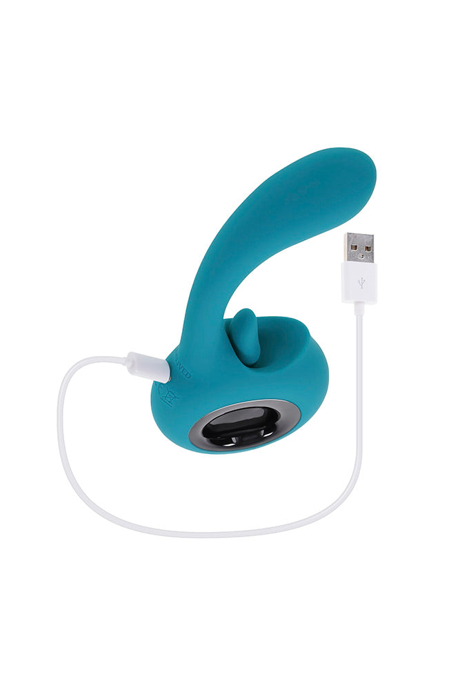 Evolved - How Many Licks Dual Vibrator - Turquoise - Stag Shop