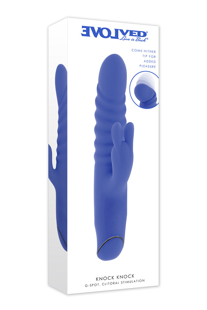 Evolved - Knock Knock Come-Hither Rabbit Vibrator - Stag Shop