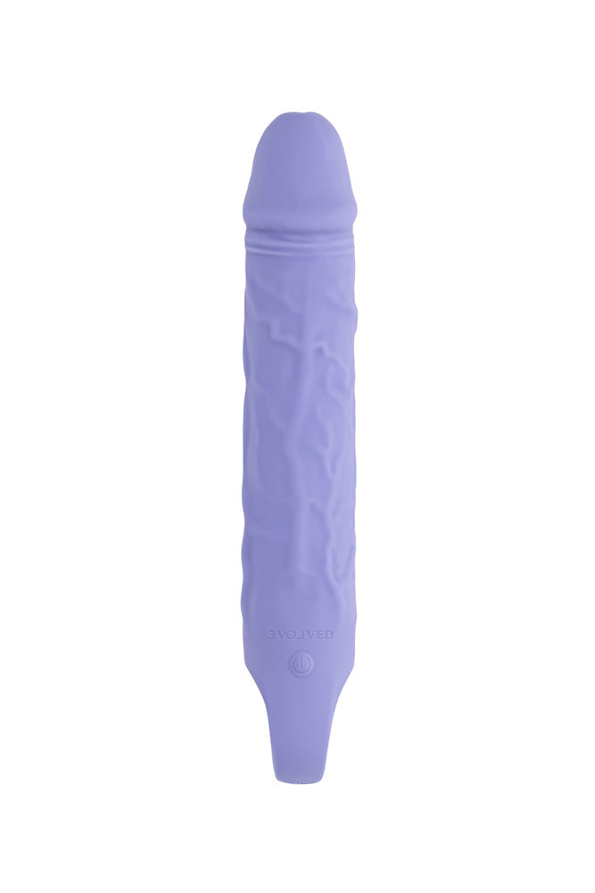 Evolved - Large Purple Fantasy Phallic Vibrator - Stag Shop