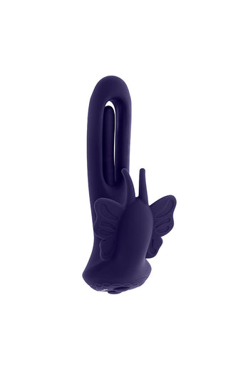Evolved - Lord of the Wings Wearable Butterfly Vibrator with Remote Control - Purple - Stag Shop