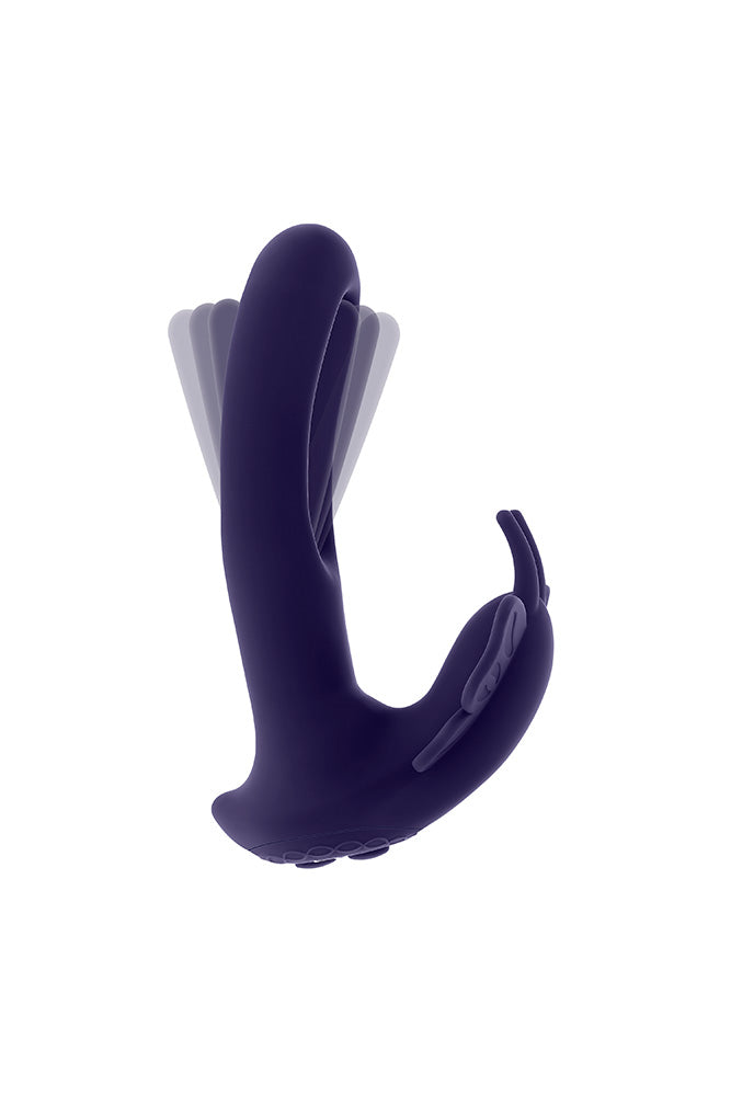 Evolved - Lord of the Wings Wearable Butterfly Vibrator with Remote Control - Purple - Stag Shop