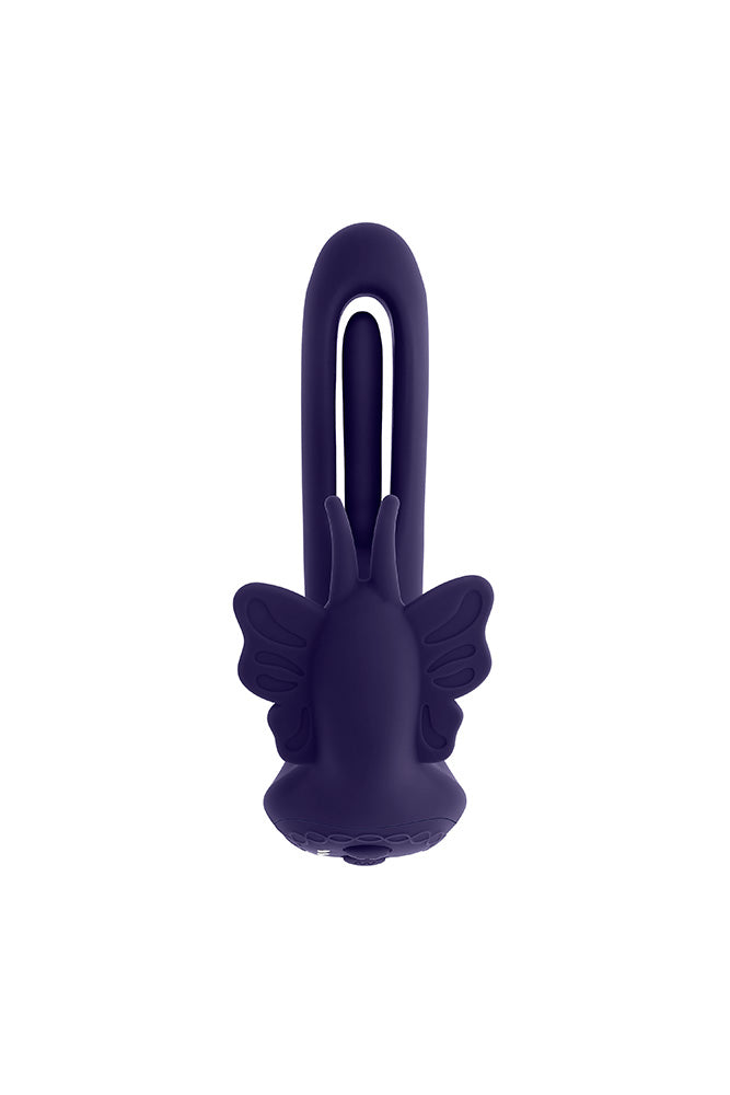 Evolved - Lord of the Wings Wearable Butterfly Vibrator with Remote Control - Purple - Stag Shop