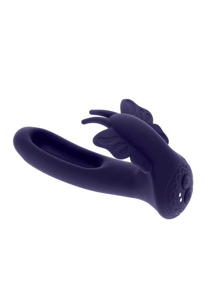 Evolved - Lord of the Wings Wearable Butterfly Vibrator with Remote Control - Purple - Stag Shop