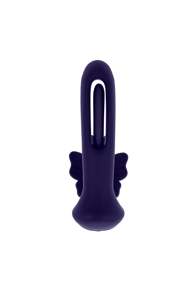 Evolved - Lord of the Wings Wearable Butterfly Vibrator with Remote Control - Purple - Stag Shop