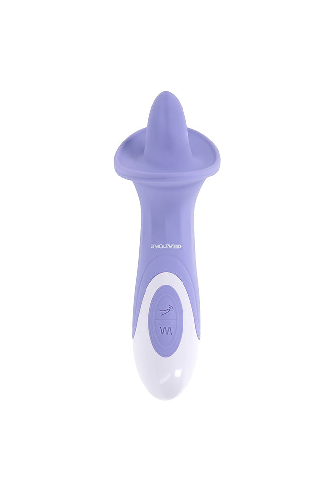 Evolved - Lix & Kisses Vibrating Twirling Tongue Vibrator - Lavender - Stag Shop