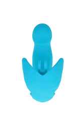 Evolved Novelties - Spread Your Wings Dual Vibrator With Come-Hither Motion - Turquoise - Stag Shop