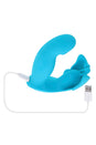 Evolved Novelties - Spread Your Wings Dual Vibrator With Come-Hither Motion - Turquoise - Stag Shop