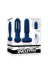 Evolved Novelties - The Flapper Vibrating Anal Plug With Flapping Shaft - Navy - Stag Shop