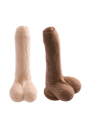 Evolved - Peek A Boo Uncut Vibrating Dildo - Various Colours - Stag Shop