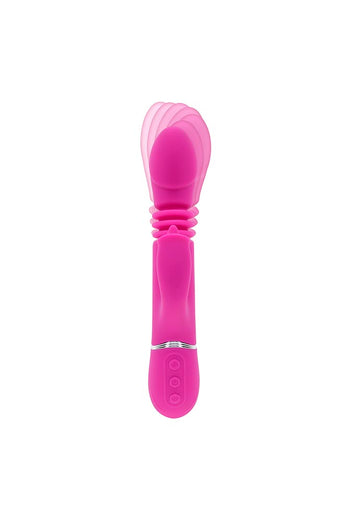 Evolved - Pink Dragon Thrusting & Twirling Rabbit Vibrator - Pink - Stag Shop