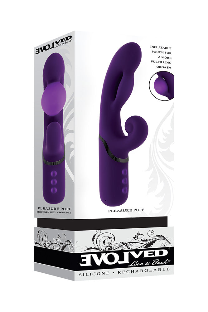 Evolved - Pleasure Puff Inflatable Dual Vibrator - Stag Shop