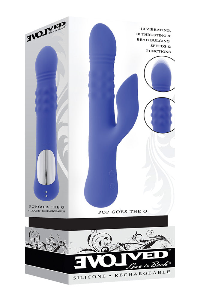 Evolved - Pop Goes The O Dual Thrusting Vibrator With Rotating Beads - Stag Shop