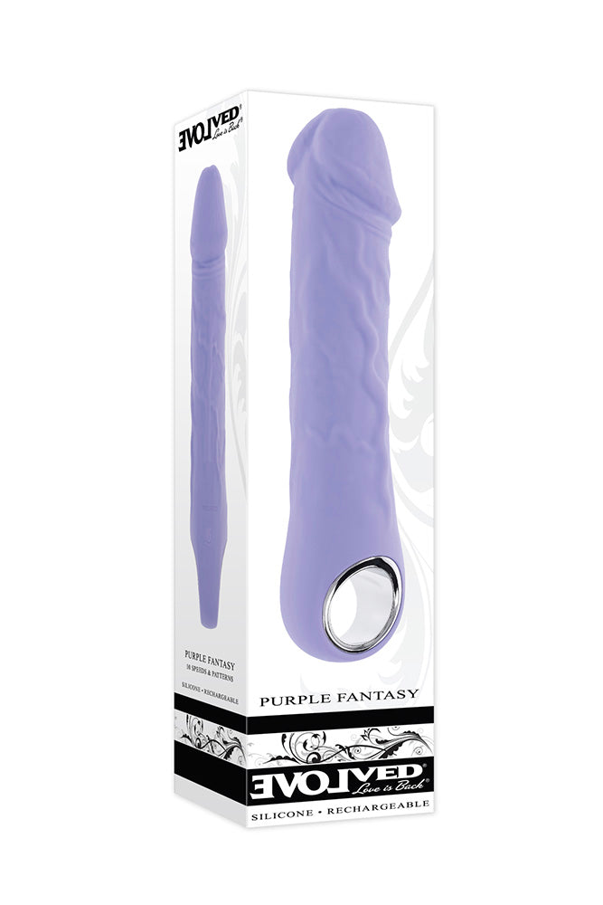 Evolved - Purple Fantasy Phallic Vibrator - Lavender - Stag Shop