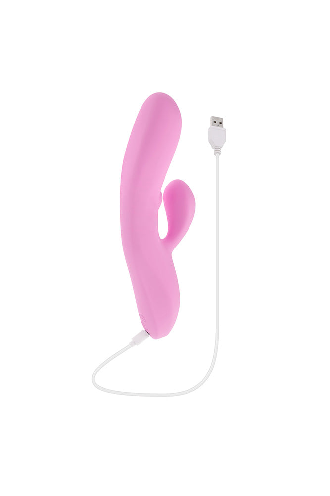 Evolved - Push The Button Dual Vibrator With G-Spot Bud