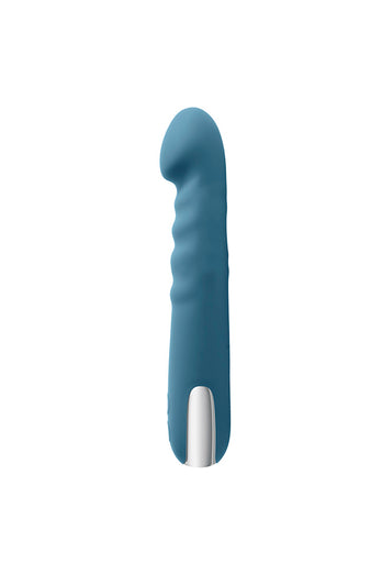 Evolved - Queen Of All Trades Thrusting Vibrator With Rotating Beads - Teal - Stag Shop