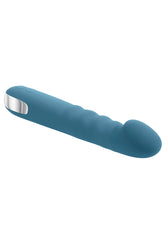 Evolved - Queen Of All Trades Thrusting Vibrator With Rotating Beads - Teal - Stag Shop