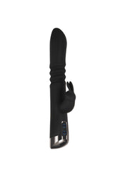 Evolved - Rapid Rabbit - Thrusting Dual Stimulation Vibrator - Black - Stag Shop