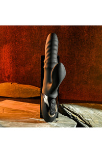Thumbnail for Evolved - Ring It Home Rabbit Vibrator - Black - Stag Shop