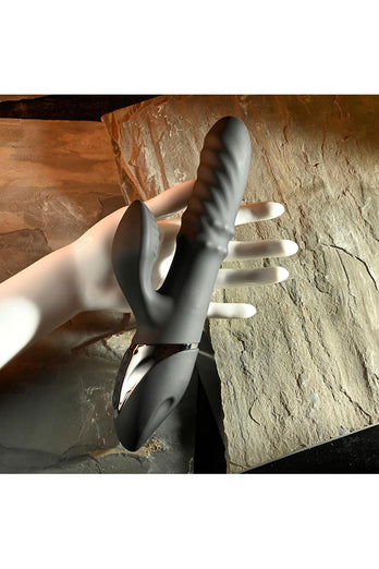 Evolved - Ring It Home Rabbit Vibrator - Black - Stag Shop