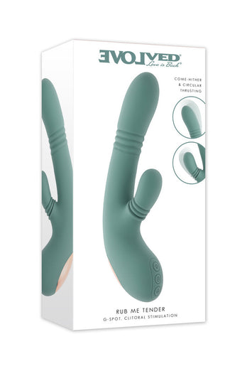 Evolved - Rub Me Tender Thrusting & Rubbing Dual Vibrator - Stag Shop