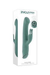 Evolved - Satin Swirl Rabbit Vibrator With Swirling Bead Tip - Stag Shop