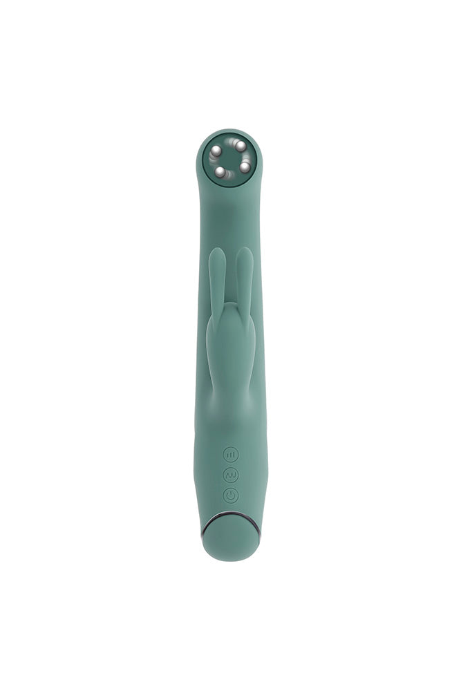 Evolved - Satin Swirl Rabbit Vibrator With Swirling Bead Tip - Stag Shop