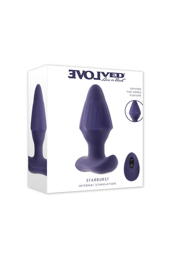 Evolved - Starburst Remote Control Expanding Butt Plug - Stag Shop
