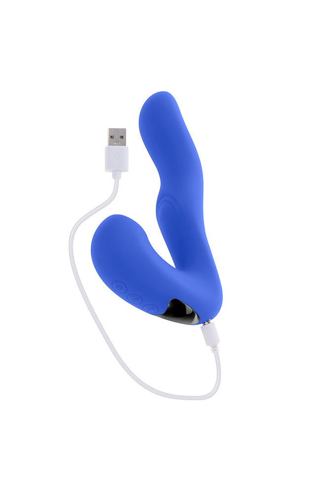 Evolved - Tappity Tap Dual Vibrator - Blue