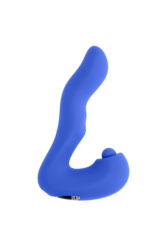 Evolved - Tappity Tap Dual Vibrator - Blue