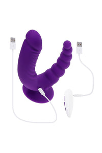 Thumbnail for Evolved - The Rider Double Ended Vibrating Dildo With Remote Control - Stag Shop