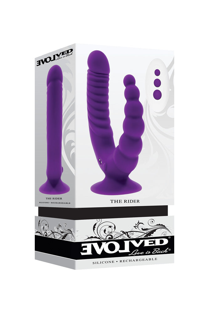Evolved - The Rider Double Ended Vibrating Dildo With Remote Control - Stag Shop