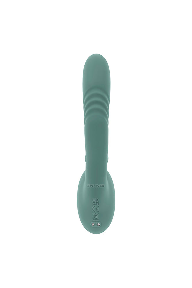 Evolved Novelties - Thrust Into Ecstasy Dual Vibrator - Mint - Stag Shop