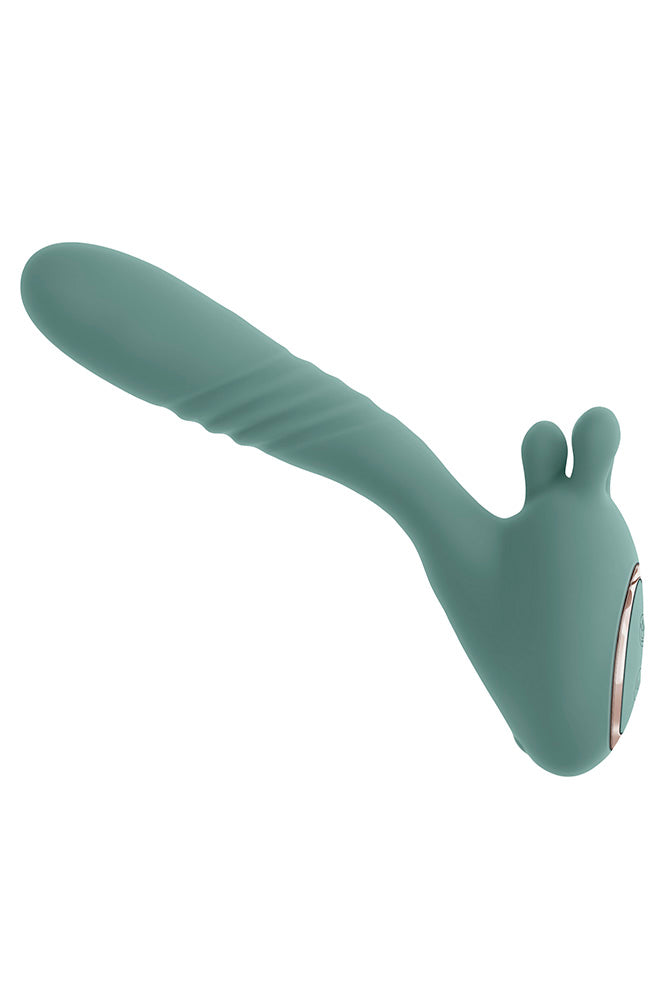Evolved Novelties - Thrust Into Ecstasy Dual Vibrator - Mint - Stag Shop