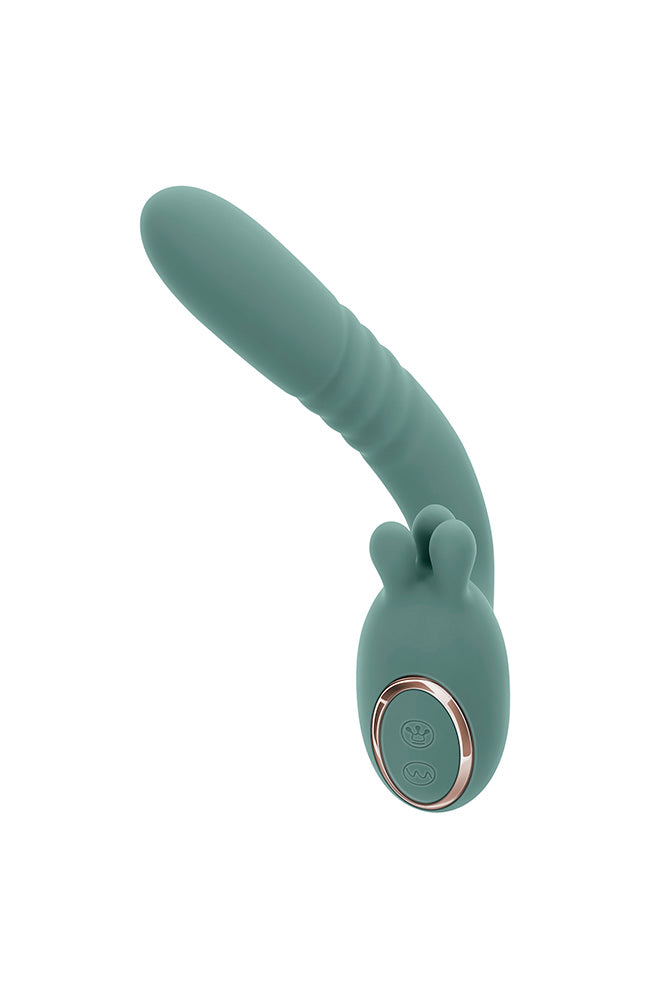 Evolved Novelties - Thrust Into Ecstasy Dual Vibrator - Mint - Stag Shop