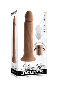 Thumbnail for Evolved - Twirl Jam Remote Controlled Vibrating & Twirling Dildo - Various Colours - Stag Shop
