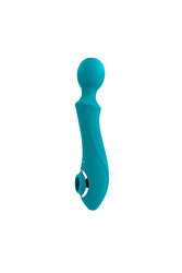 Evolved - Wanderful Sucker Wand Vibrator with Clitoral Suction - Blue - Stag Shop