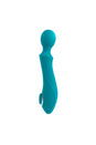 Evolved - Wanderful Sucker Wand Vibrator with Clitoral Suction - Blue - Stag Shop