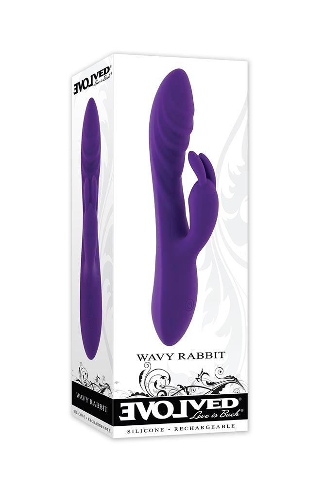 Evolved - Wavy Rabbit Vibrator - Purple - Stag Shop