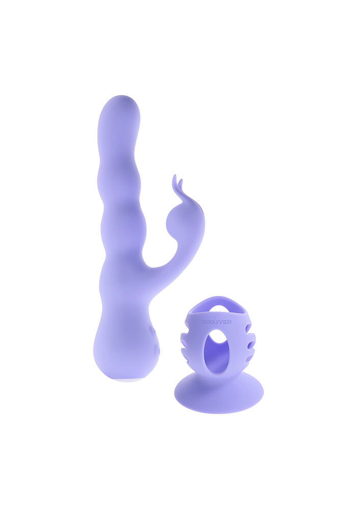 Evolved - Wiggly Bunny Wigging Dual Vibrator With Suction Cup - Stag Shop