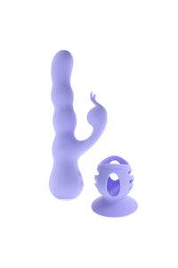 Thumbnail for Evolved - Wiggly Bunny Wigging Dual Vibrator With Suction Cup - Stag Shop