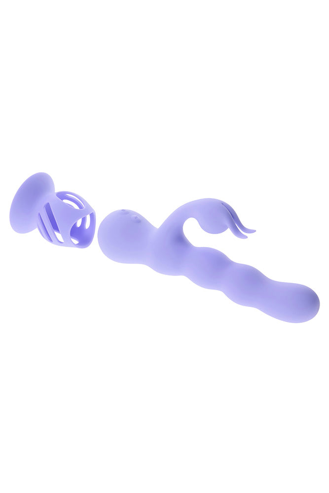 Evolved - Wiggly Bunny Wigging Dual Vibrator With Suction Cup - Stag Shop
