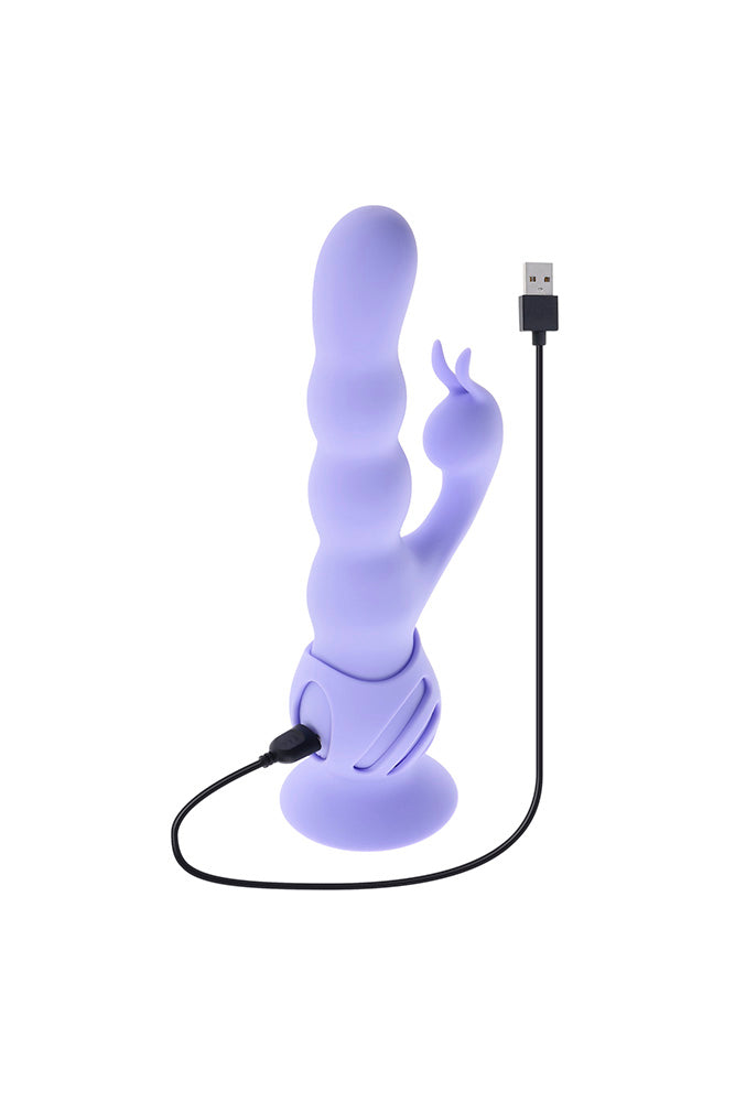 Evolved - Wiggly Bunny Wigging Dual Vibrator With Suction Cup - Stag Shop