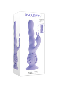 Thumbnail for Evolved - Wiggly Bunny Wigging Dual Vibrator With Suction Cup - Stag Shop
