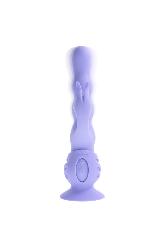 Evolved - Wiggly Bunny Wigging Dual Vibrator With Suction Cup - Stag Shop