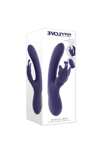 Evolved - Wings of Frenzy Twirling & Fluttering Dual Vibrator - Stag Shop