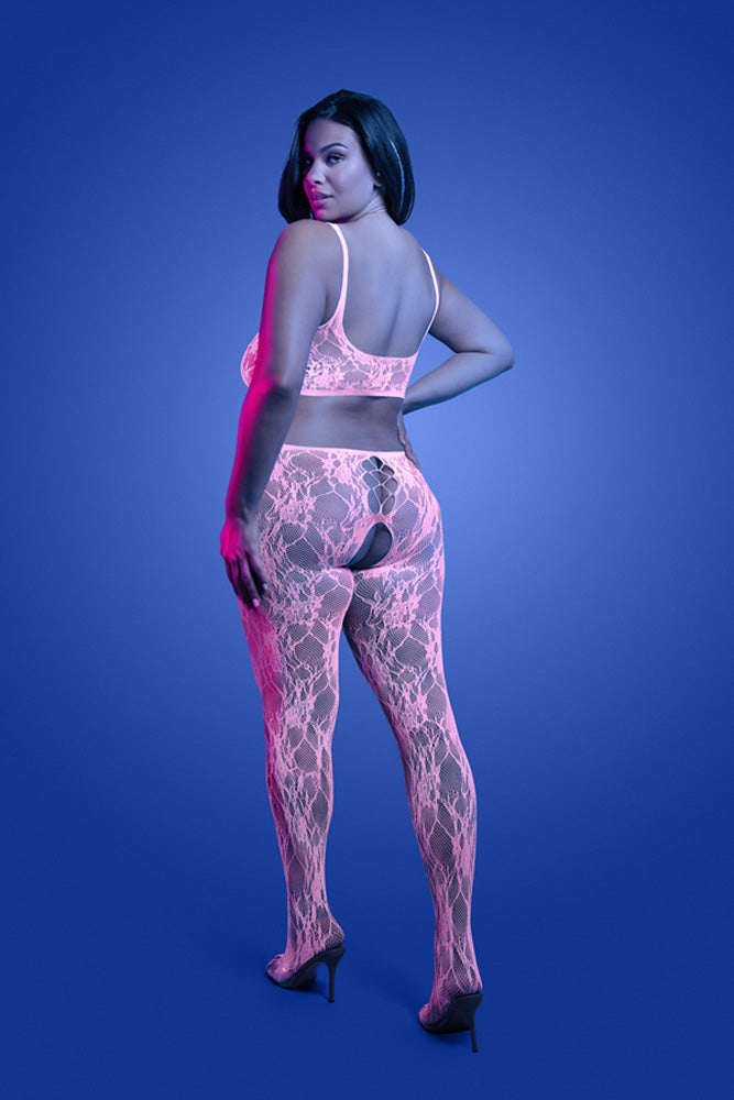 Fantasy Lingerie - Glow - Equilibrium Bodystocking - Plus Size - Stag Shop