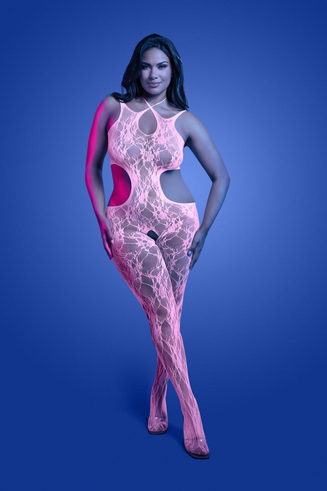Fantasy Lingerie - Glow - Equilibrium Bodystocking - Plus Size - Stag Shop