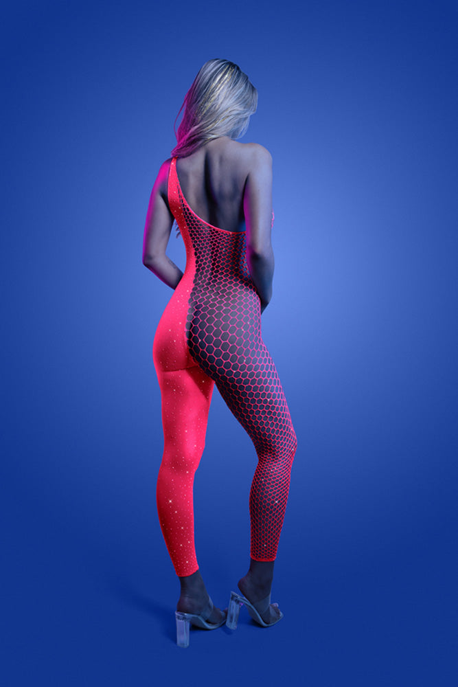 Fantasy Lingerie - Glow - Hyperdrive Rhinestone Bodystocking - Stag Shop