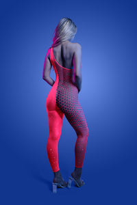 Thumbnail for Fantasy Lingerie - Glow - Hyperdrive Rhinestone Bodystocking - Stag Shop