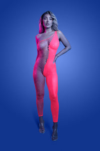 Thumbnail for Fantasy Lingerie - Glow - Hyperdrive Rhinestone Bodystocking - Stag Shop